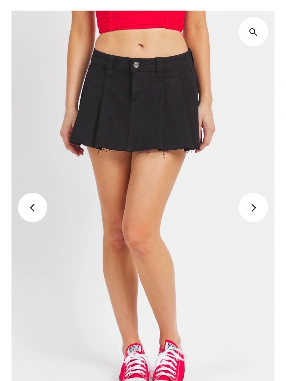 Steve Madden Skort with raw hem.